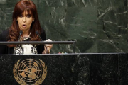 La presidenta argentina, Cristina Fernández de Kirchner, en la Asamblea General de la ONU, el pasado 24 de septiembre.-Foto: REUTERS / MIKE SEGAR