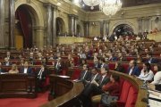 Pleno del Parlament del pasado 22 de marzo en el que se aprobó el proyecto de presupuestos.-DANNY CAMINAL