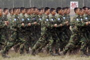 Ejército de China en ejercicios de preparación militar.-EFE