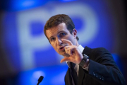 Pablo Casado en el congreso de este fin de semana.  /-FRANCISCO SECO