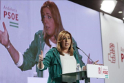 Susana Díaz, este sábado, durante el acto conmemorativo del Día de Andalucía organizado por el PSOE.-EFE / JOSÉ MANUEL VIDAL