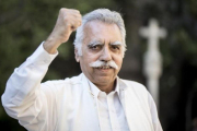 El activista paquistaní Ehsan Ullaah Khan, vive exiliado en Suecia por las amenazas de muerte sufridas por denunciar la esclavitud infantil en fábricas.-FERRAN NADEU