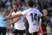Grego celebra un gol. LALIGA