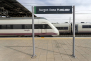 Primer viaje del AVE entre Burgos y Madrid. SANTI OTERO