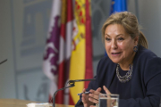 La vicepresidenta y portavoz de la Junta de Castilla y León, Rosa Valdeón, comparece en rueda de prensa posterior al Consejo de Gobierno-Ical