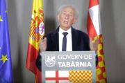 Discurso del presidente en el exilio de Tabarnia.-/ TABARNIA.ORG (YOUTUBE)