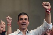 Pedro Sánchez, durante un acto con militantes en Granada, el pasado sábado.-EFE / PEPE TORRES