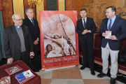 Saturnino López, Víctor Manuel Cámara, Javier Lacalle y el concejal José Antonio Antón.-ISRAEL L. MURILLO