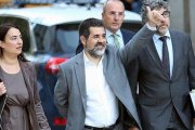 Jordi Sànchez, a su llegada a la Audiencia Nacional el pasado octubre.-DAVID CASTRO