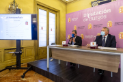 Presentación esta mañana del "presupuesto inversor" de la Diputación Provincial de Burgos. SANTI OTERO