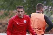 Álvaro del Val durante un entrenamiento.-RAÚL G. OCHOA
