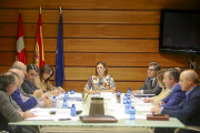 La consejera de Agricultura y Ganadería, Milagros Marcos, preside la reunión del Consejo Regional Agrario.-Ical