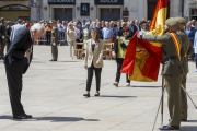 Alrededor de 250 personas participaron en la jura de bandera. SANTI OTERO