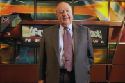 El expresidente del canal de noticias Fox, Roger Ailes, en el estudio de Fox News.-AP / JIM COOPER