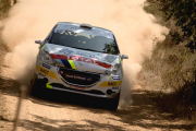 Efrén Llarena en plena acción en el Rally de Lozère-ECB