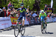 Carlos Barbero celebra su triunfo en la Vuelta a Madrid.-