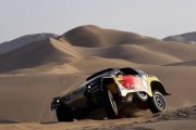Loeb, durante la segunda etapa del Dakar 2019.-AFP