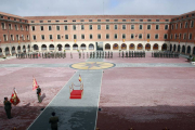 Patio de armas del acuartelamiento ‘Diego Porcelos’.-R. G. O.