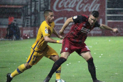 Álvaro Rey fue el autor del primer tanto del Mirandés y uno de los jugadores más destacados del partido.-CD MIRANDÉS