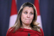 La ministra canadiense Chrystia Freeland.-REUTERS