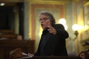 Joan Tardà, ayer, en la tribuna del Congreso de los Diputados.-DAVID CASTRO