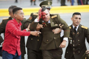Un militar herido tras el atentado con drones a Nicolás Maduro en Venezuela.-AP / XINHUA