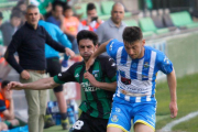 Fernando Rubio, en acción en el choque ante el Sestao River-Mireya López
