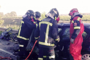 Los Bomberos de Aranda seguirán prestando su servicio en los pueblos de la comarca gracias al acuerdo.-ECB