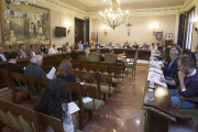 Los diputados provinciales durante un Pleno de la presente legislatura.-RAÚL G. OCHOA