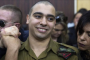 El sargento Elor Azaria en el tribunal antes de que se pronunciasen los jueces.-AP / HEIDI LEVINE