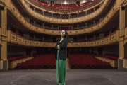 Eva Manjón, el viernes pasado en el escenario del Teatro Principal.-Santi Otero