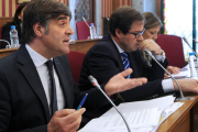 El concejal Fernando Gómez en su comparecencia ante la comisión de investigación.-ISRAEL L. MURILLO