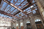 La estación sigue con las obras de remodelación.-ISRAEL L. MURILLO
