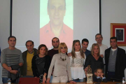 La familia de Joaquín Muñoz tras la entrega del León de Oro.-ECB