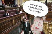 Uno de los memes de la moción de censura de Pedro Sánchez a Mariano Rajoy.-EL PERIÓDICO