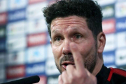 Diego Simeone durante una rueda de prensa.-EFE / MARISCAL