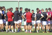 Imagen de un entrenamiento. BURGOS CF