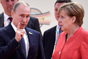 La reacción de Merkel ante Putin en la cumbre del G-20 en Hamburgo-