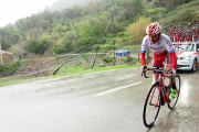 David Belda durante una ascensión en la Vuelta a la Comunidad Valenciana.-