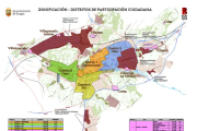 Plano de los distritos pactados en este mandato que incluye el industrial.