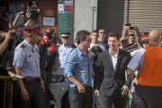 Leo Messi, en septiembre del 2013, a su llegada a los juzgados de Gavà.-JOAN CORTADELLAS