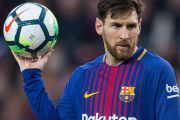 Messi, durante un partido de la Liga Santander. /-JORDI COTRINA