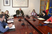 Un momento del Pleno extraordinario de ayer en Treviño, presidido por el alcalde Ernesto Arrgote-ICAL