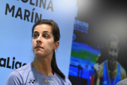 Carolina Marín, este lunes, en Madrid.-EFE / FERNANDO VILLAR