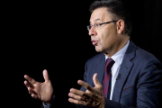 Bartomeu, en una entrevista en Nueva York-AP / MARK LENNIHAN