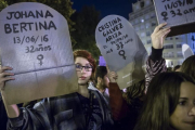 Manifestación en valencia contra la violencia machista, el 25 de noviembre del 2016.-