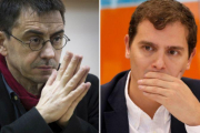 Juan Carlos Monedero y Albert Rivera.-