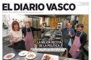 Famosa portada del Diario Vasco, que ha provocado la dimisión del PSE del hijo de Fernando Múgica-