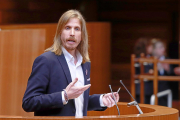 Pablo Fernández, El secretario general de Podemos Castilla y León y procurador de la formación morada.- J. M. LOSTAU