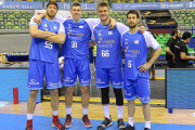 Kravtsov, Cancar, Radoncic y Fitipaldo posan antes del partido ante el Iberostar Tenerife.-SPB / M. GONZÁLEZ